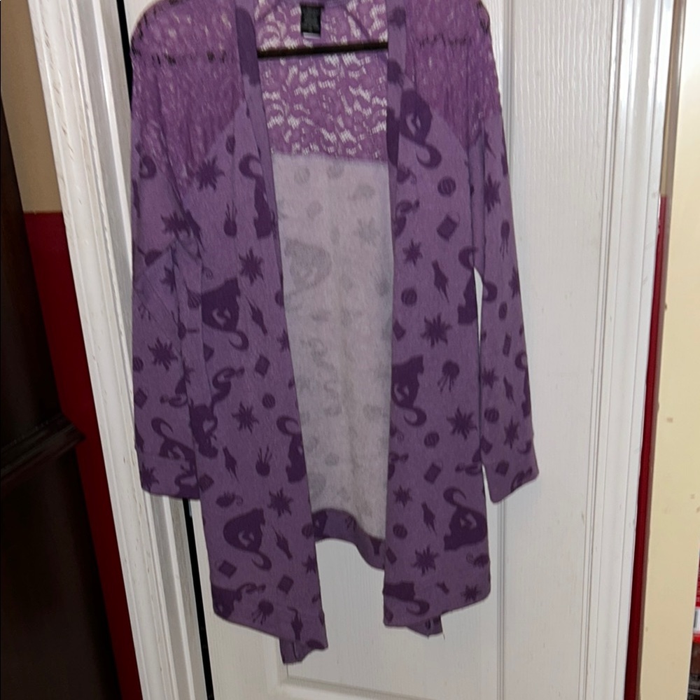 Disney’s Purple Raoezel “Tangled” Open Cardigan